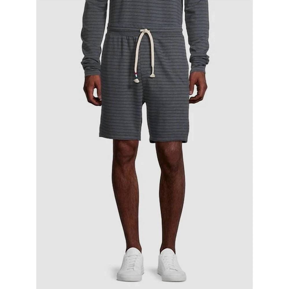 NEW SOL ANGELES men's striped shorts in gray tonal stripe